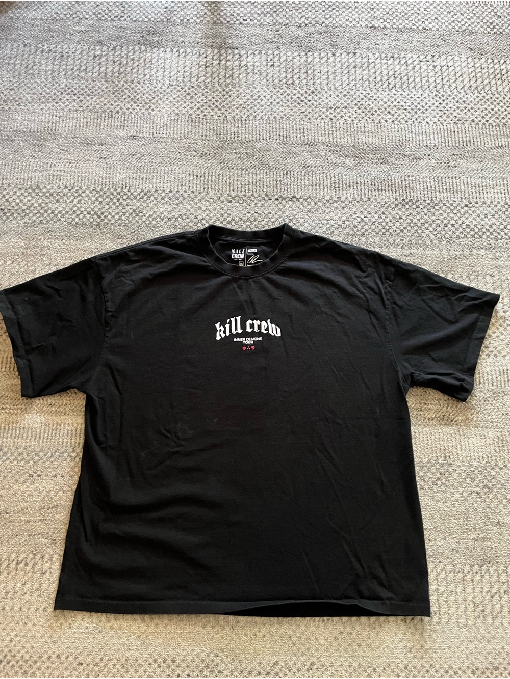 Kill Crew inner demons, tour Black Graphic Tee